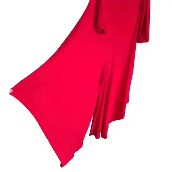 Eva Varro Shoulder Tie Pull-on Jumpsuit RED Size Small #076 - Picture 8 of 10